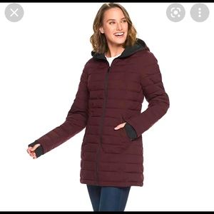 Warm winter jacket (burgundy)